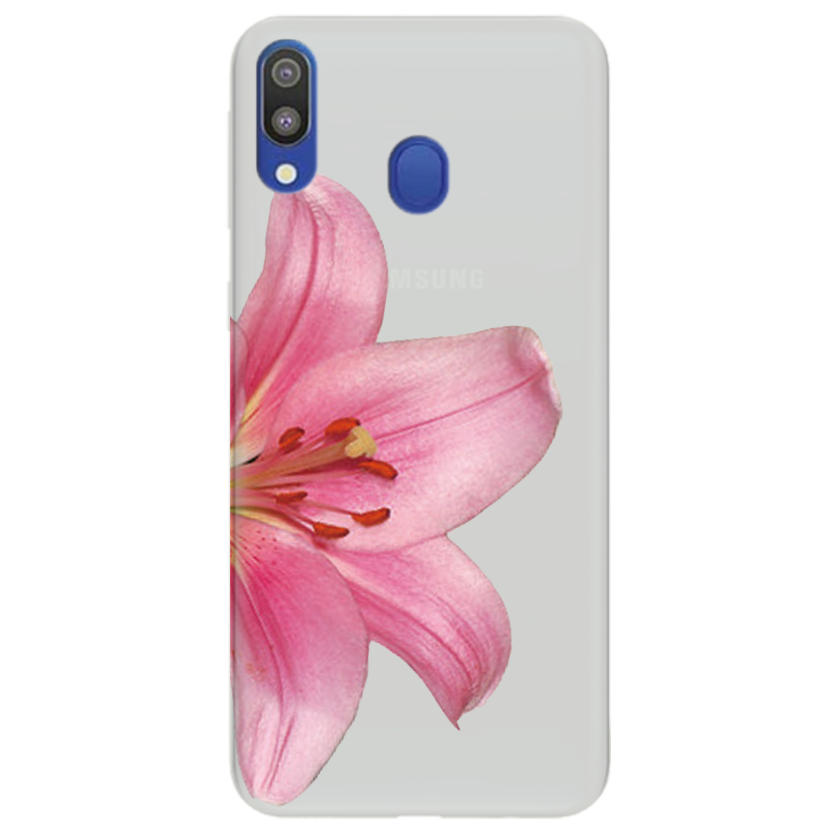 Чохол для Samsung Galaxy A40 напівпрозорий матовий soft touch Магія квітки - фото 1 - Чохли для телефонів