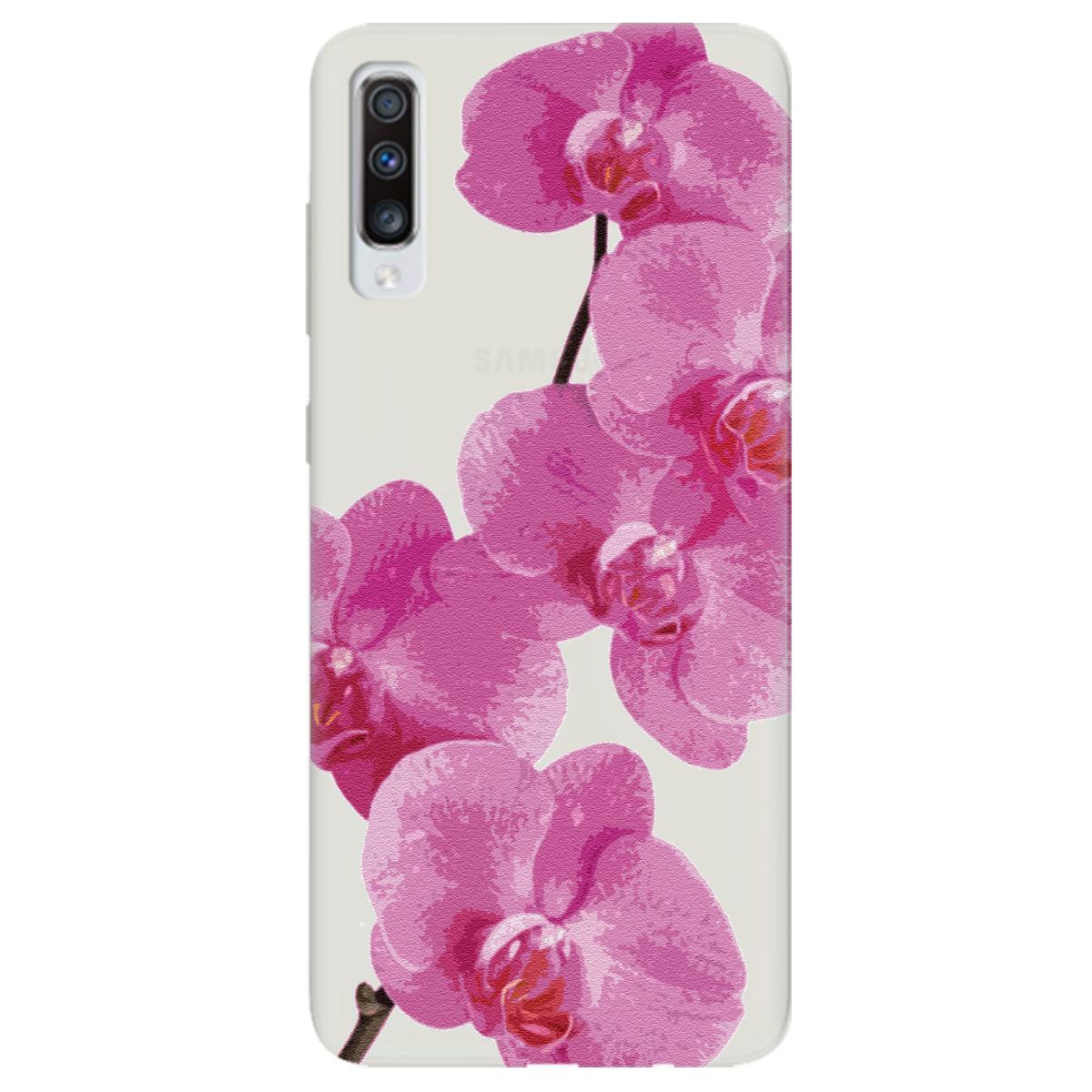 Чохол для Samsung Galaxy A70 напівпрозорий матовий soft touch Рожевий шарм - фото 1 - Чохли для телефонів