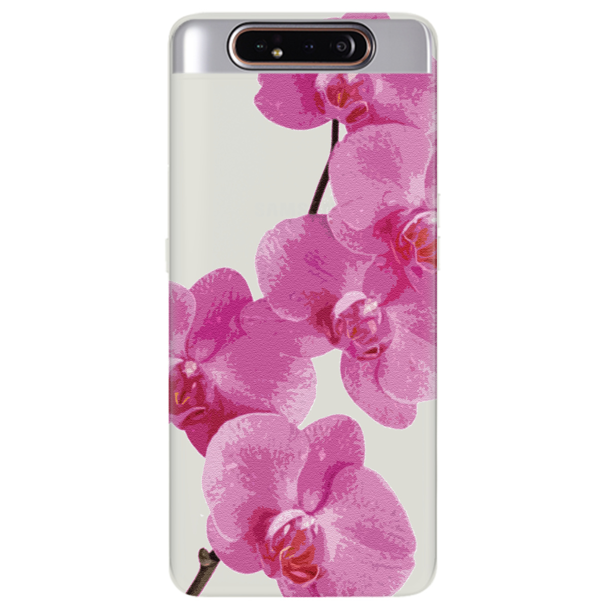 Чехол для Samsung Galaxy A80 полупрозрачный матовый soft touch Розовый шарм - фото 1 Чехол для Samsung Galaxy A80 полупрозрачный матовый soft touch Розовый шарм - фото 1 - Чехлы для телефонов