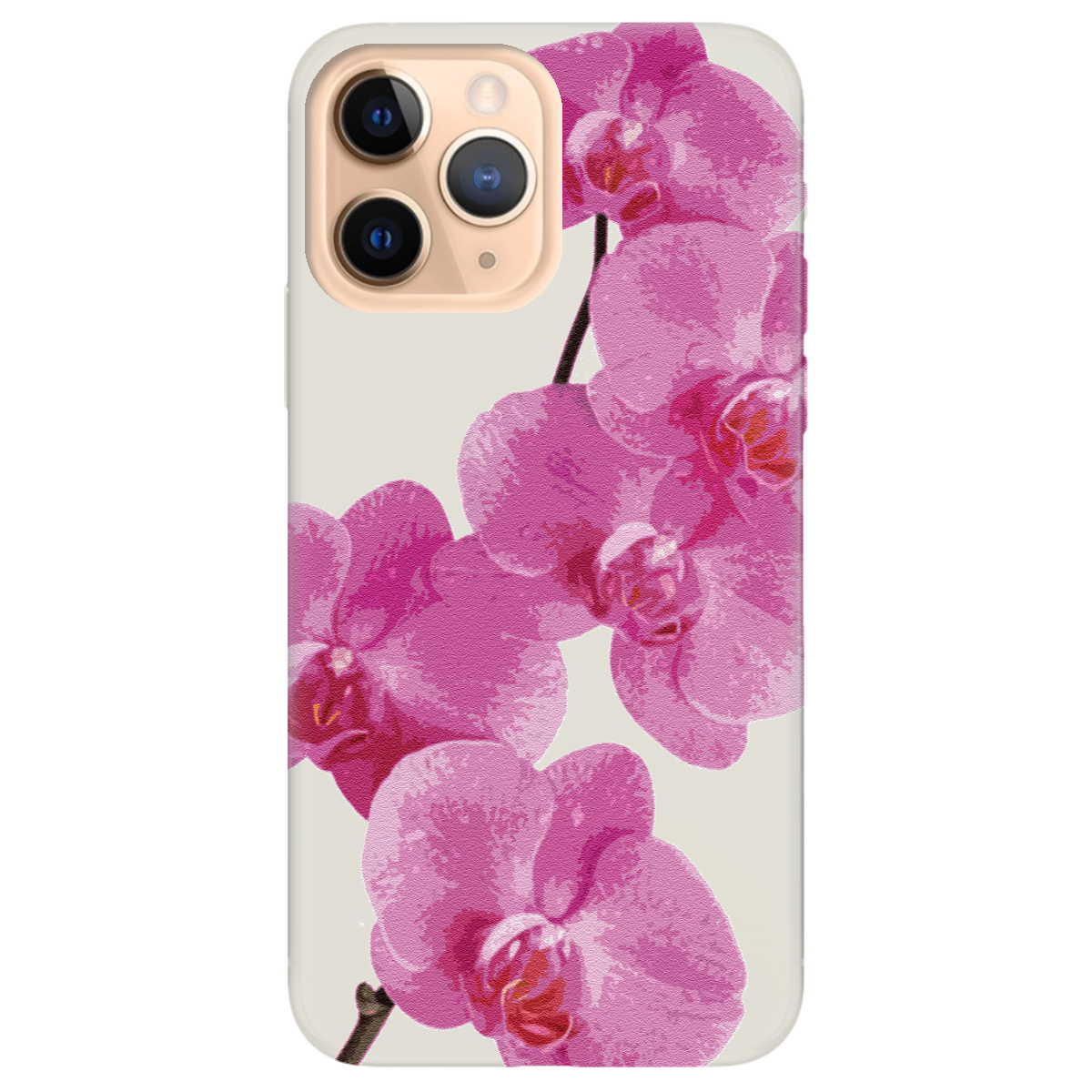 Чехол для Apple iPhone 11 Pro полупрозрачный матовый soft touch Розовый шарм - фото 1 - Чехлы для телефонов