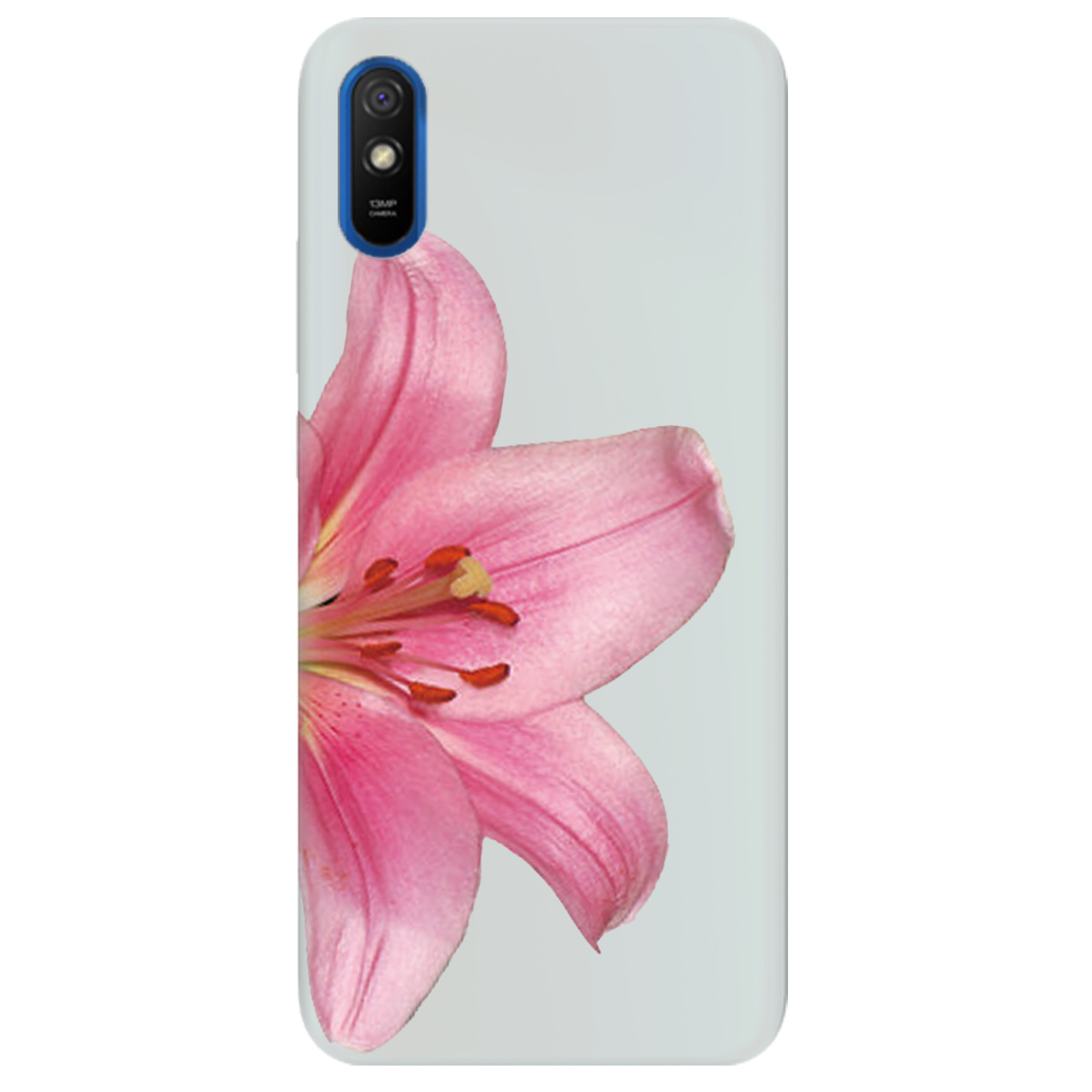 Чехол для Xiaomi Redmi 9A полупрозрачный матовый soft touch Магия цветка - фото 1 - Чехлы для телефонов