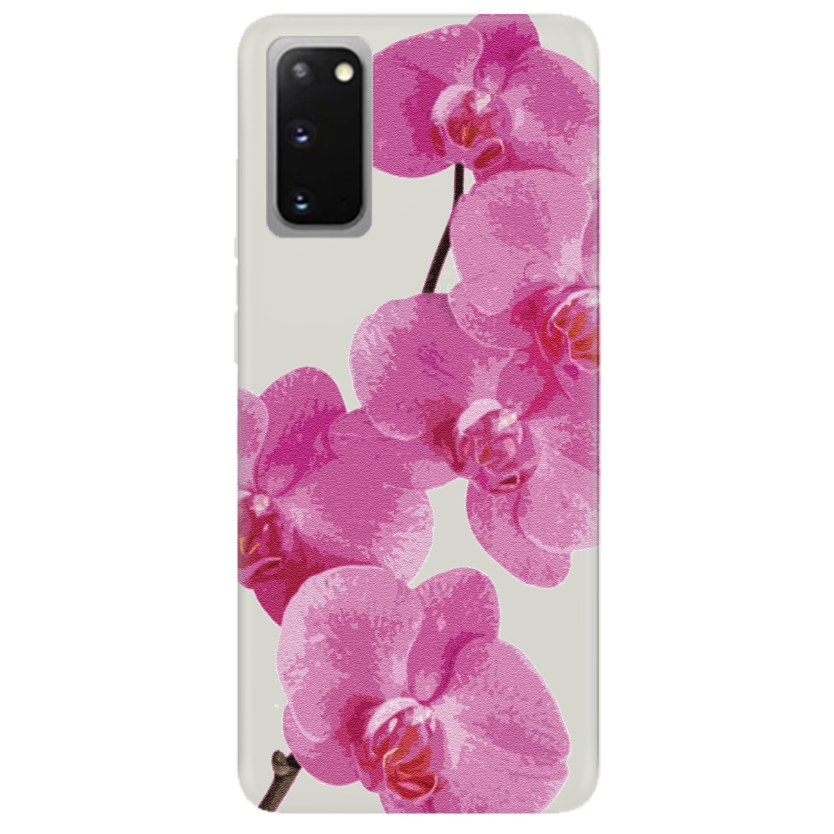 Чехол для Samsung Galaxy S20 полупрозрачный матовый soft touch Розовый шарм - фото 1 - Чехлы для телефонов