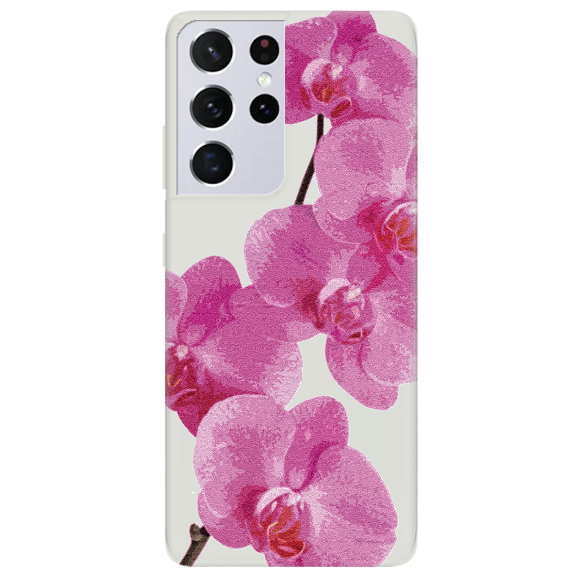 Чохол для Samsung Galaxy S21 Ultra напівпрозорий матовий soft touch Рожевий шарм - фото 1 - Чохли для телефонів