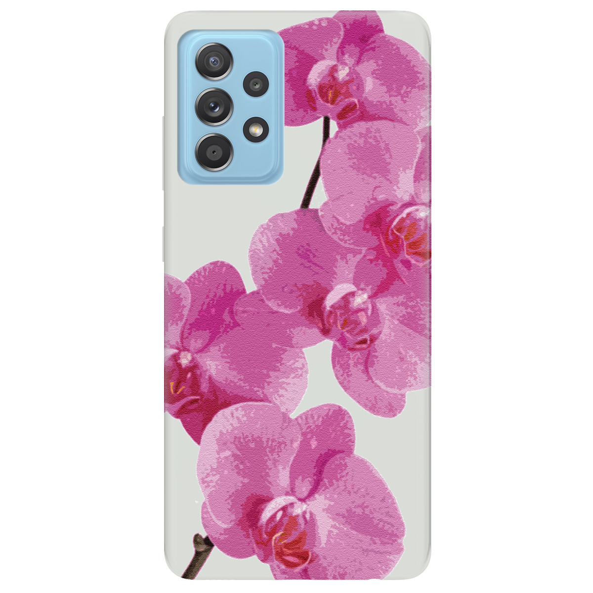 Чехол для Samsung Galaxy A52 полупрозрачный матовый soft touch Розовый шарм - фото 1 - Чехлы для телефонов