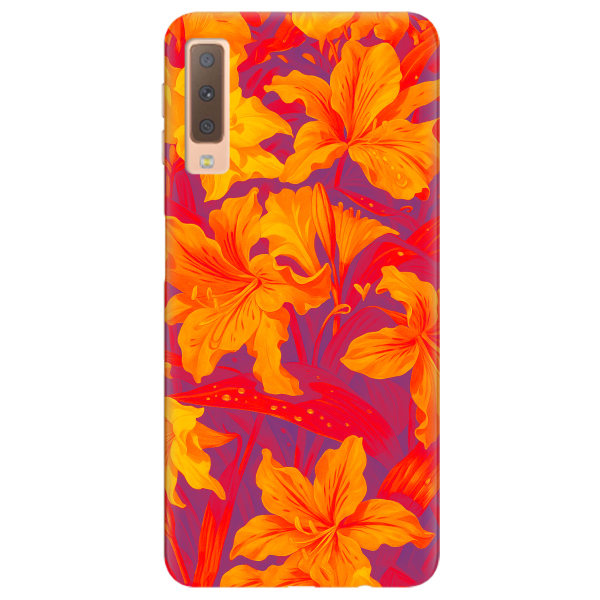 Чохол для Samsung Galaxy A7 2018 Динаміка барв - фото 1 - Чохли для телефонів