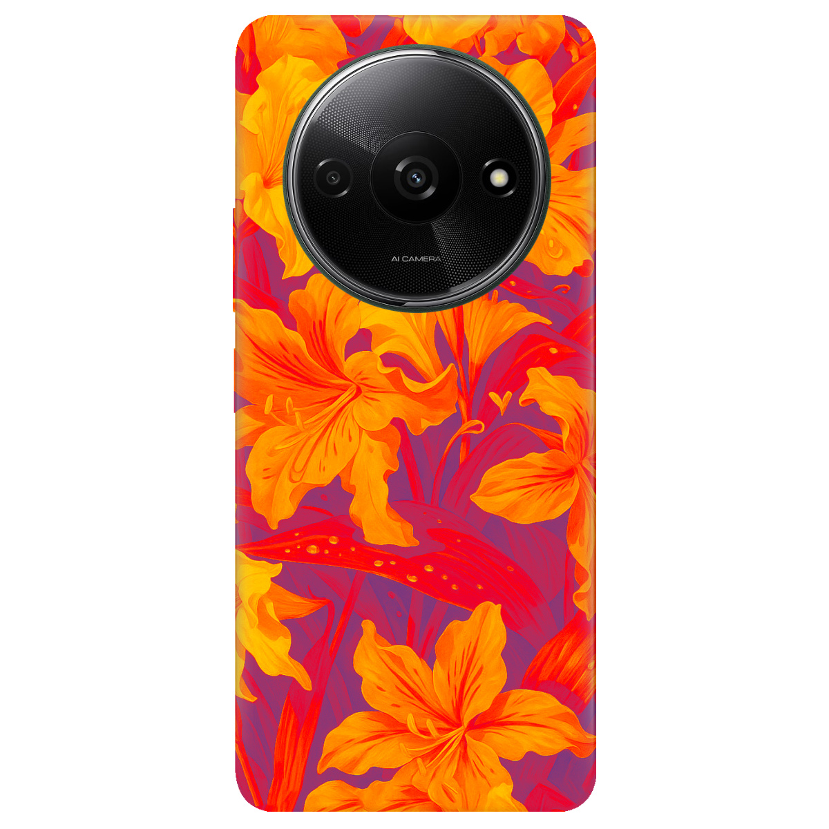 Чохол для Xiaomi Redmi A3 прозорий Динаміка барв - фото 1 - Чохли для телефонів