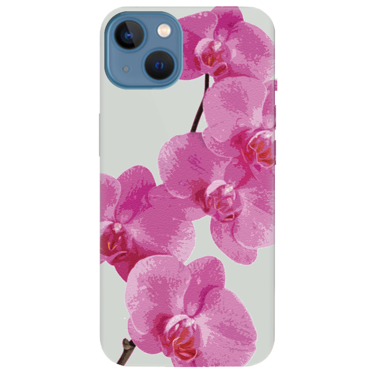 Чехол для Apple iPhone 13 полупрозрачный матовый soft touch Розовый шарм - фото 1 - Чехлы для телефонов