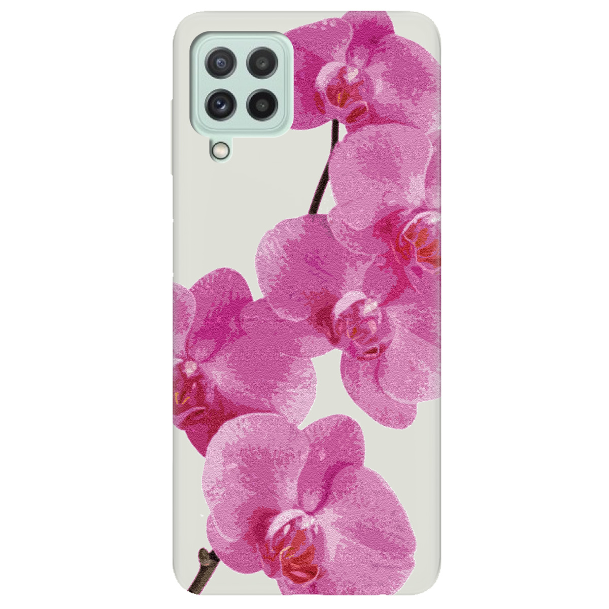 Чехол для Samsung Galaxy M32 полупрозрачный матовый soft touch Розовый шарм - фото 1 - Чехлы для телефонов