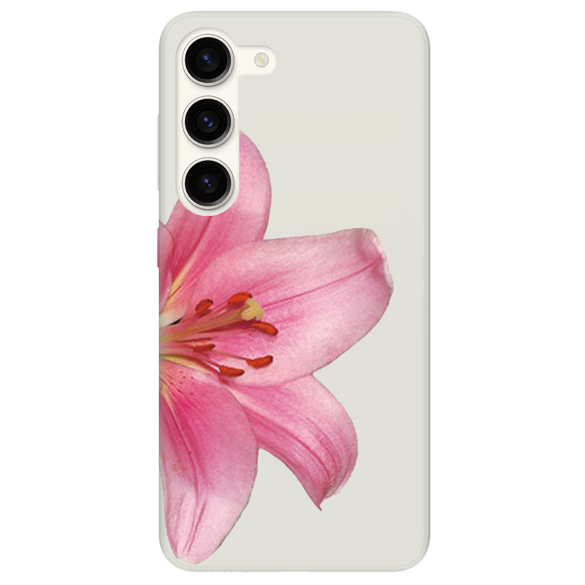 Чехол для Samsung Galaxy S23 полупрозрачный матовый soft touch Магия цветка - фото 1 - Чехлы для телефонов