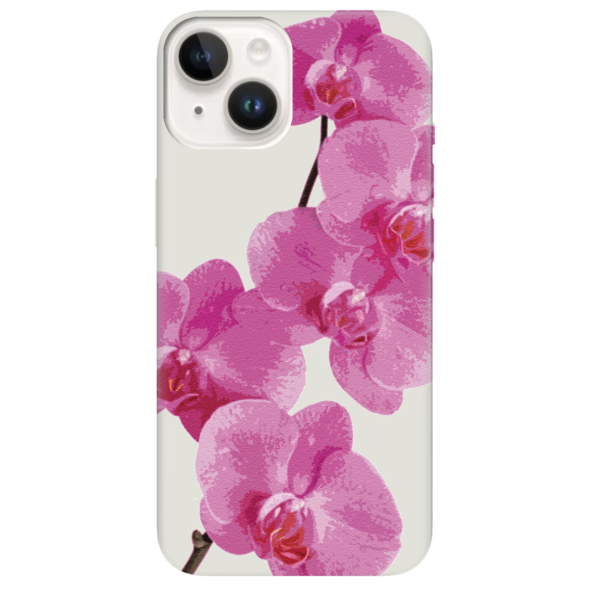 Чехол для Apple iPhone 14 полупрозрачный матовый soft touch Розовый шарм - фото 1 - Чехлы для телефонов