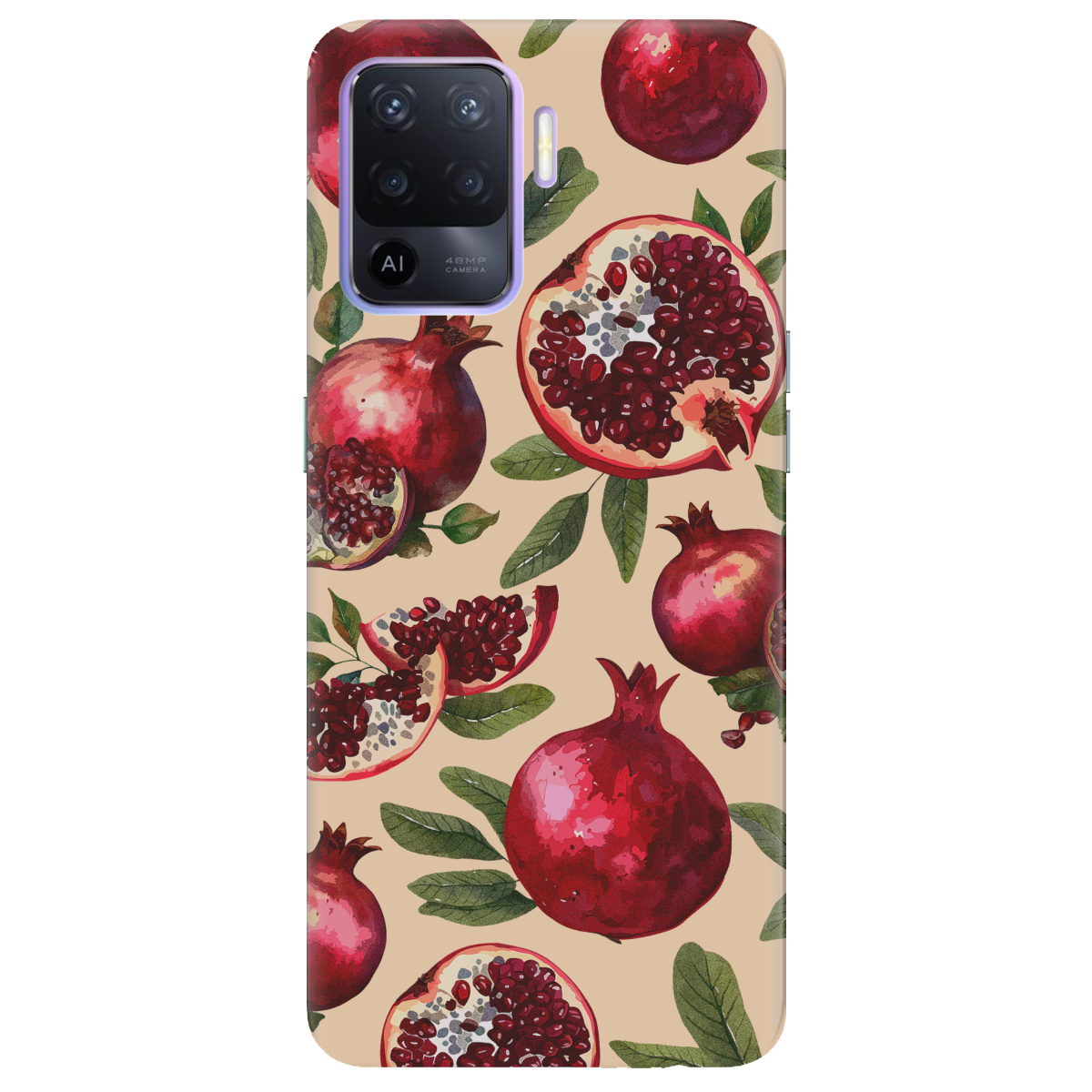 Чехол для Oppo Reno 5 Lite Гранатовая страсть - фото 1 - Чехлы для телефонов