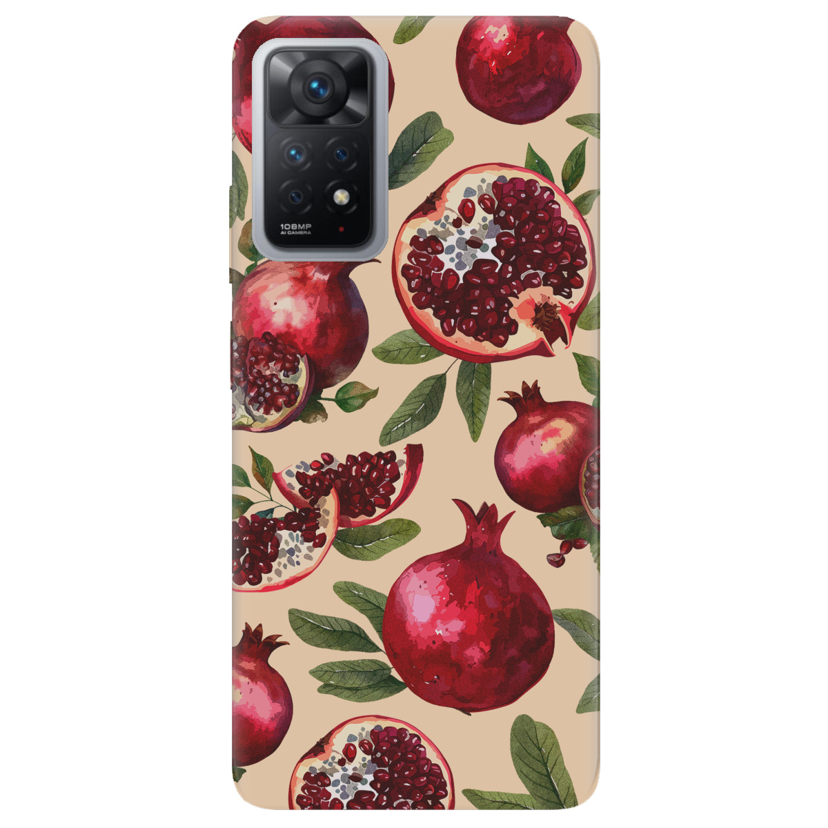 Чохол для Xiaomi Redmi Note 11 Pro Гранатова пристрасть - фото 1 Чохол для Xiaomi Redmi Note 11 Pro Гранатова пристрасть - фото 1 - Чохли для телефонів