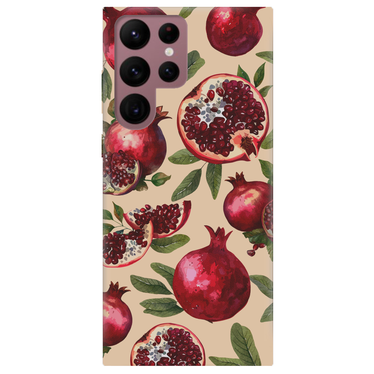 Чохол для Samsung Galaxy S22 Ultra Гранатова пристрасть - фото 1 Чохол для Samsung Galaxy S22 Ultra Гранатова пристрасть - фото 1 - Чохли для телефонів