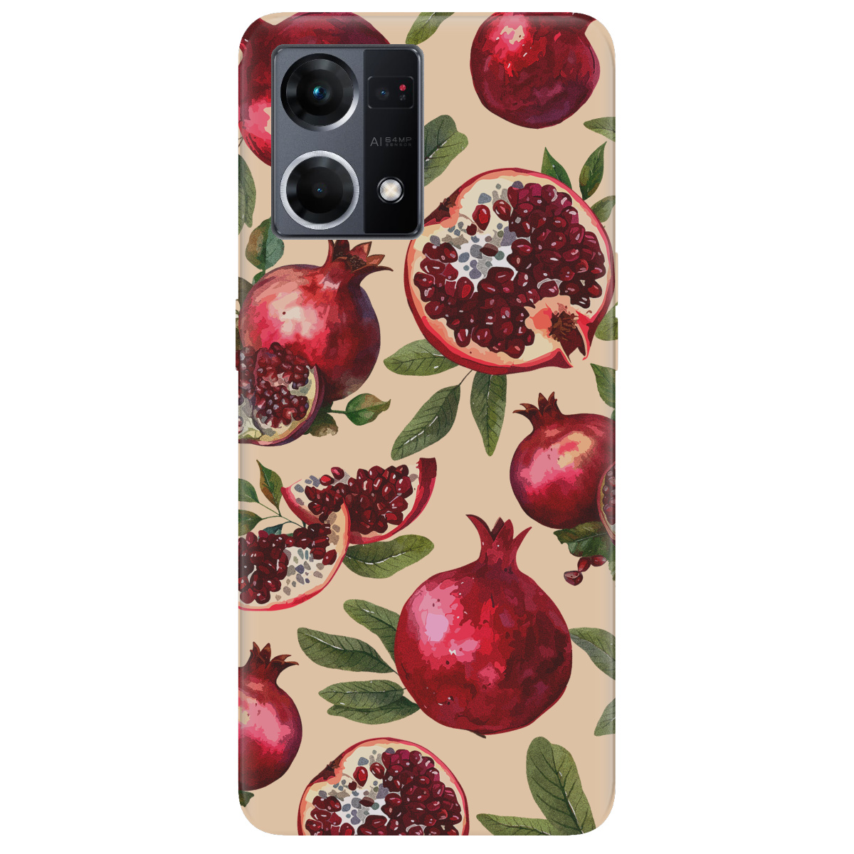 Чохол для Oppo Reno  7 4G Гранатова пристрасть - фото 1 - Чохли для телефонів