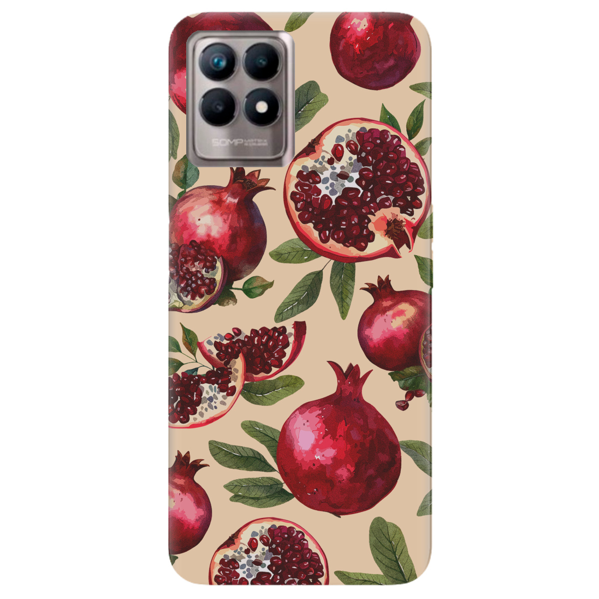 Чехол для Realme 8i Гранатовая страсть - фото 1 - Чехлы для телефонов