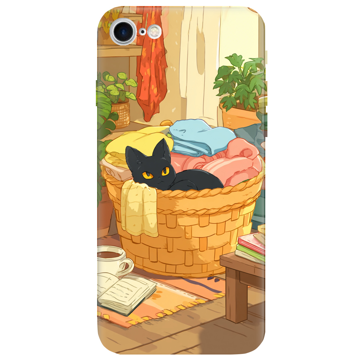 Чехол для Apple iPhone 7 Уют в корзине - фото 1 - Чехлы для телефонов