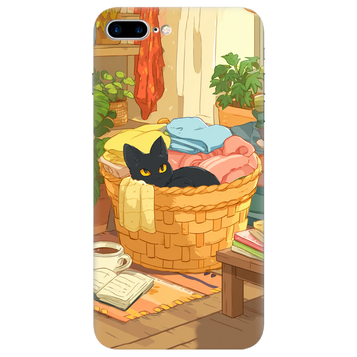 Чехол для Apple iPhone 7 Plus Уют в корзине - фото 1 - Чехлы для телефонов