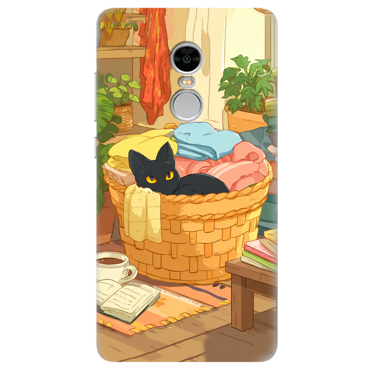 Чохол для Xiaomi Redmi Note 4 Затишок у кошику - фото 1 Чохол для Xiaomi Redmi Note 4 Затишок у кошику - фото 1 - Чохли для телефонів