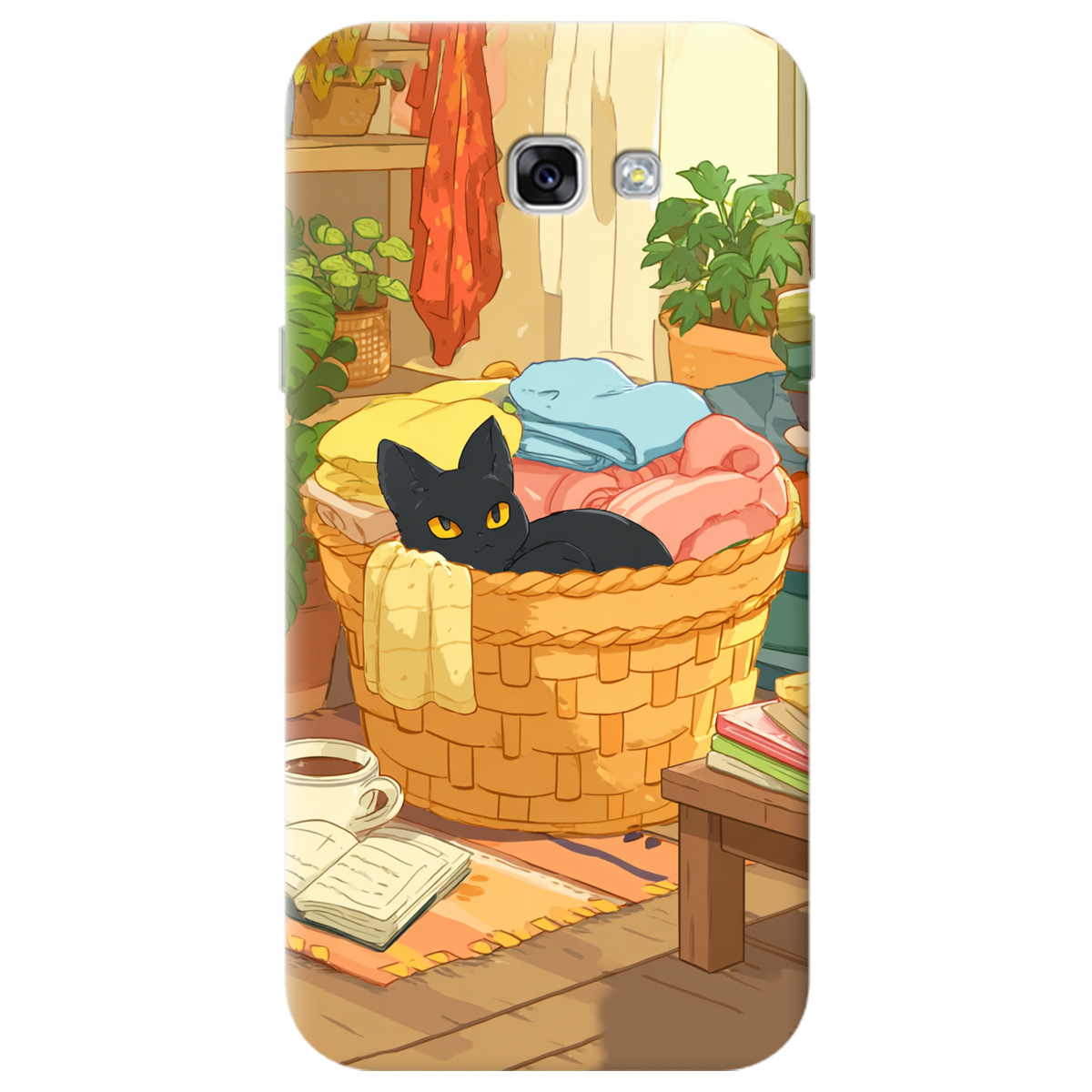 Чехол для Samsung Galaxy A7 2017 Уют в корзине - фото 1 - Чехлы для телефонов