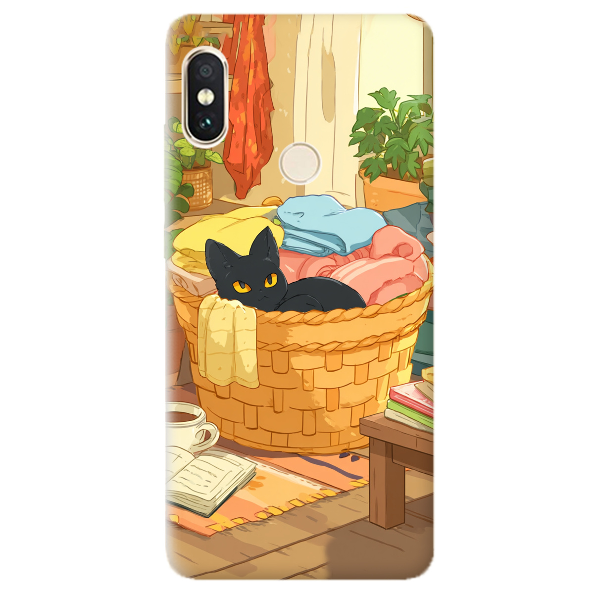 Чохол для Xiaomi Redmi Note 5 Затишок у кошику - фото 1 - Чохли для телефонів