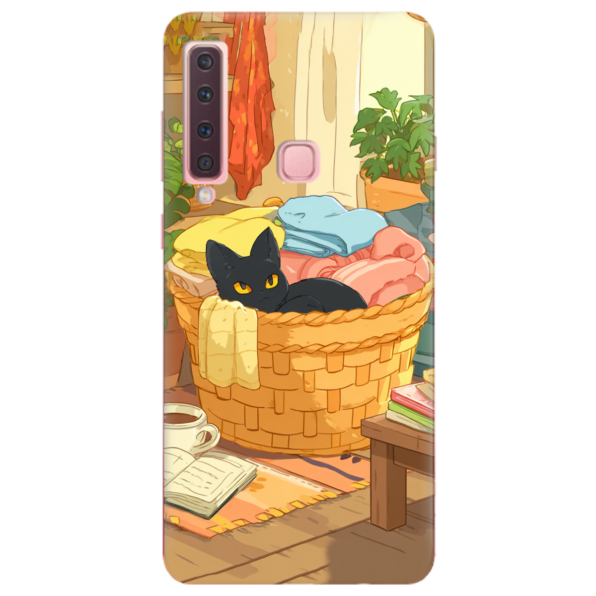 Чехол для Samsung Galaxy A9 2018 Уют в корзине - фото 1 - Чехлы для телефонов