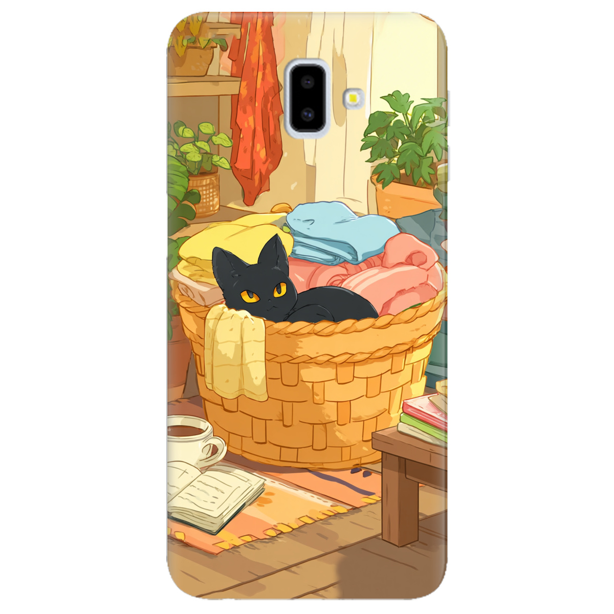 Чохол для Samsung Galaxy J6 Plus 2018 Затишок у кошику - фото 1 - Чохли для телефонів