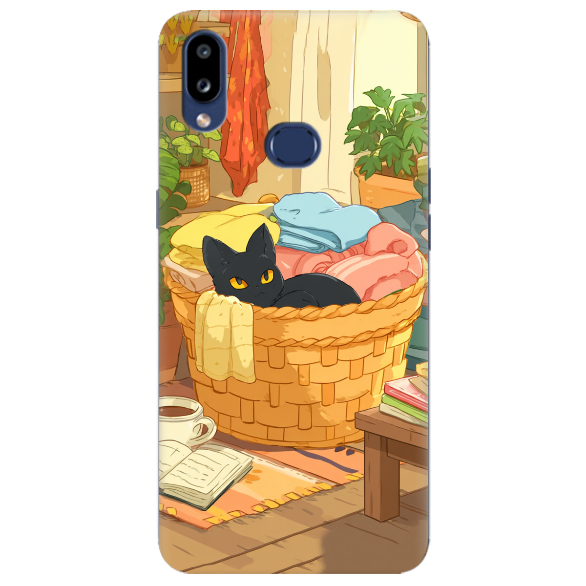 Чохол для Samsung Galaxy A10s Затишок у кошику - фото 1 - Чохли для телефонів