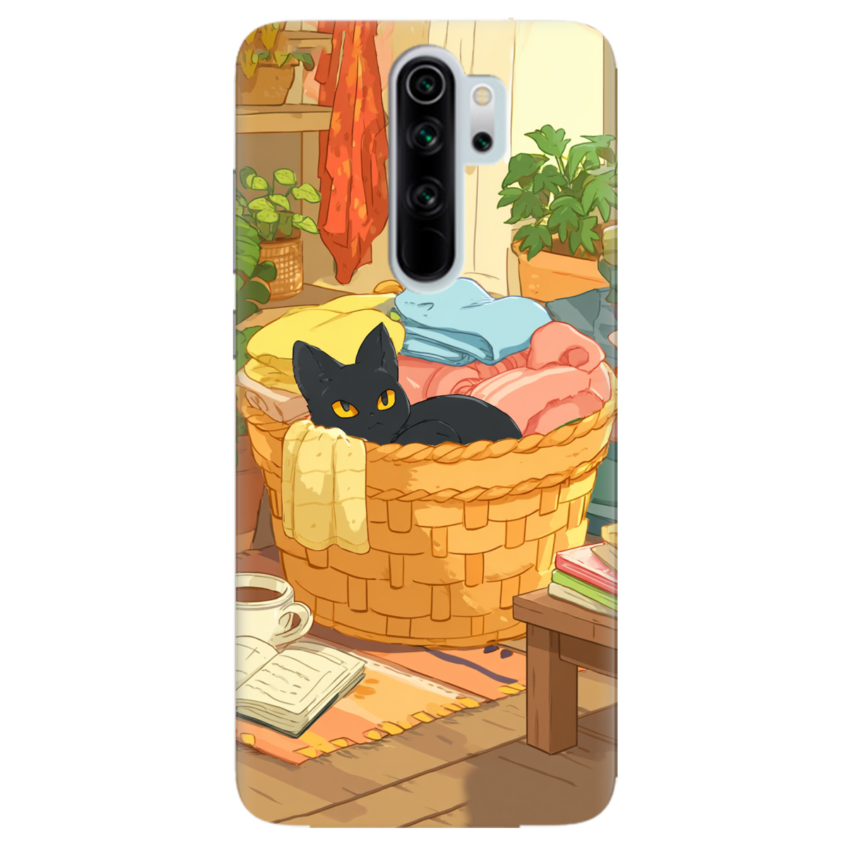 Чохол для Xiaomi Redmi Note 8 Pro Затишок у кошику - фото 1 - Чохли для телефонів