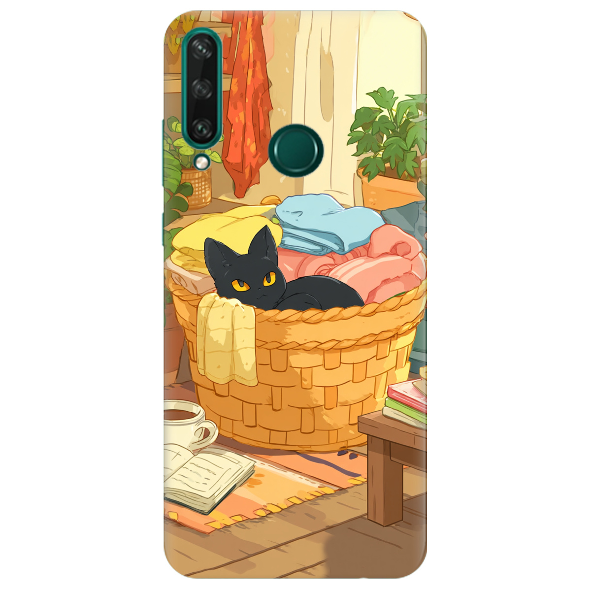 Чехол для Huawei Y6p Уют в корзине - фото 1 - Чехлы для телефонов