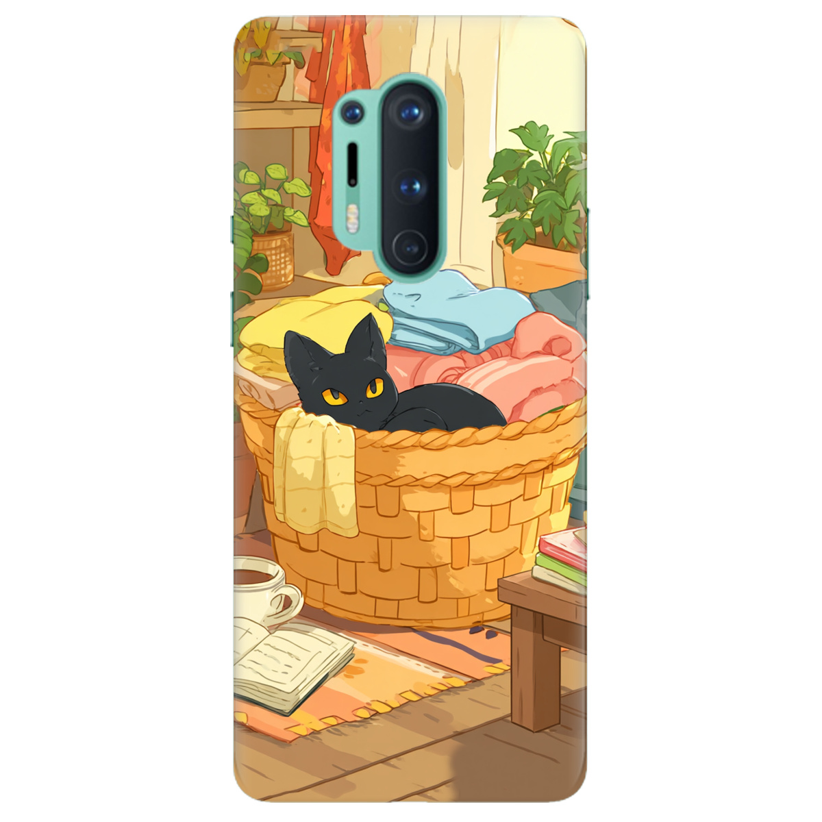 Чехол для OnePlus 8 Pro Уют в корзине - фото 1 - Чехлы для телефонов