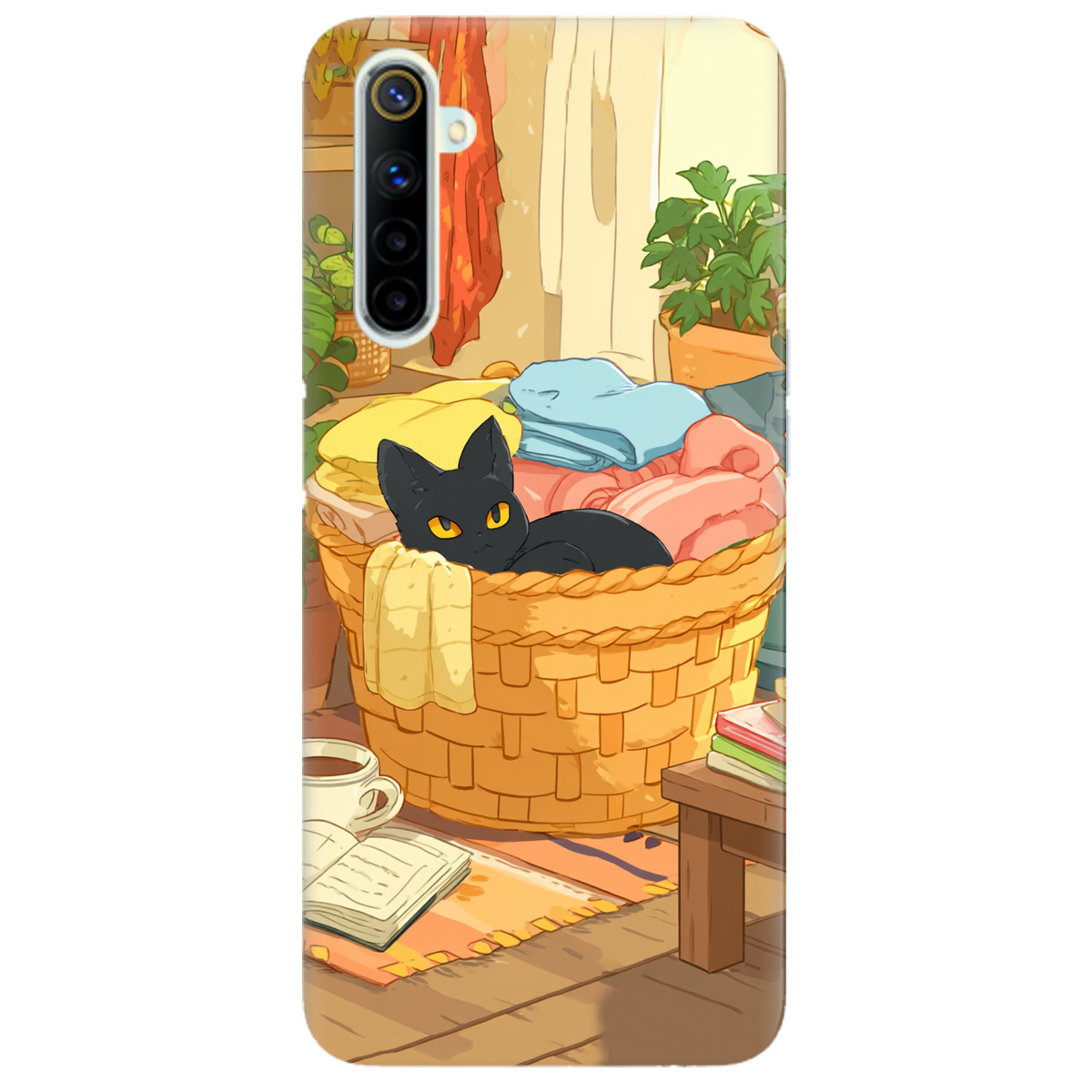 Чехол для Realme 6 Уют в корзине - фото 1 - Чехлы для телефонов