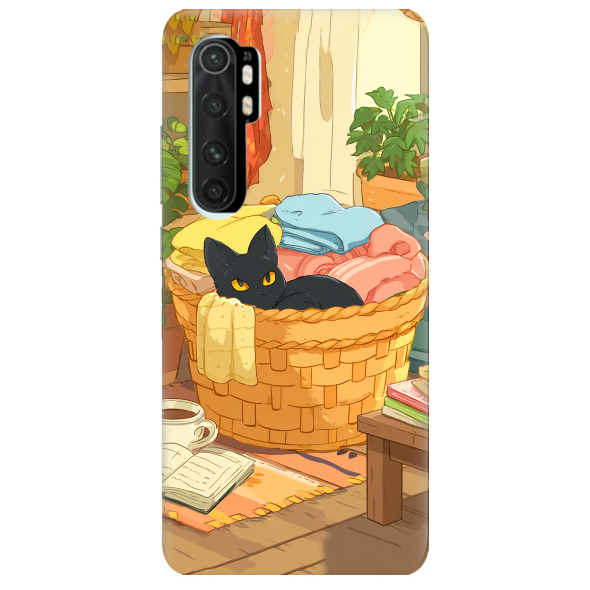 Чехол для Xiaomi Mi Note 10 Lite Уют в корзине - фото 1 - Чехлы для телефонов