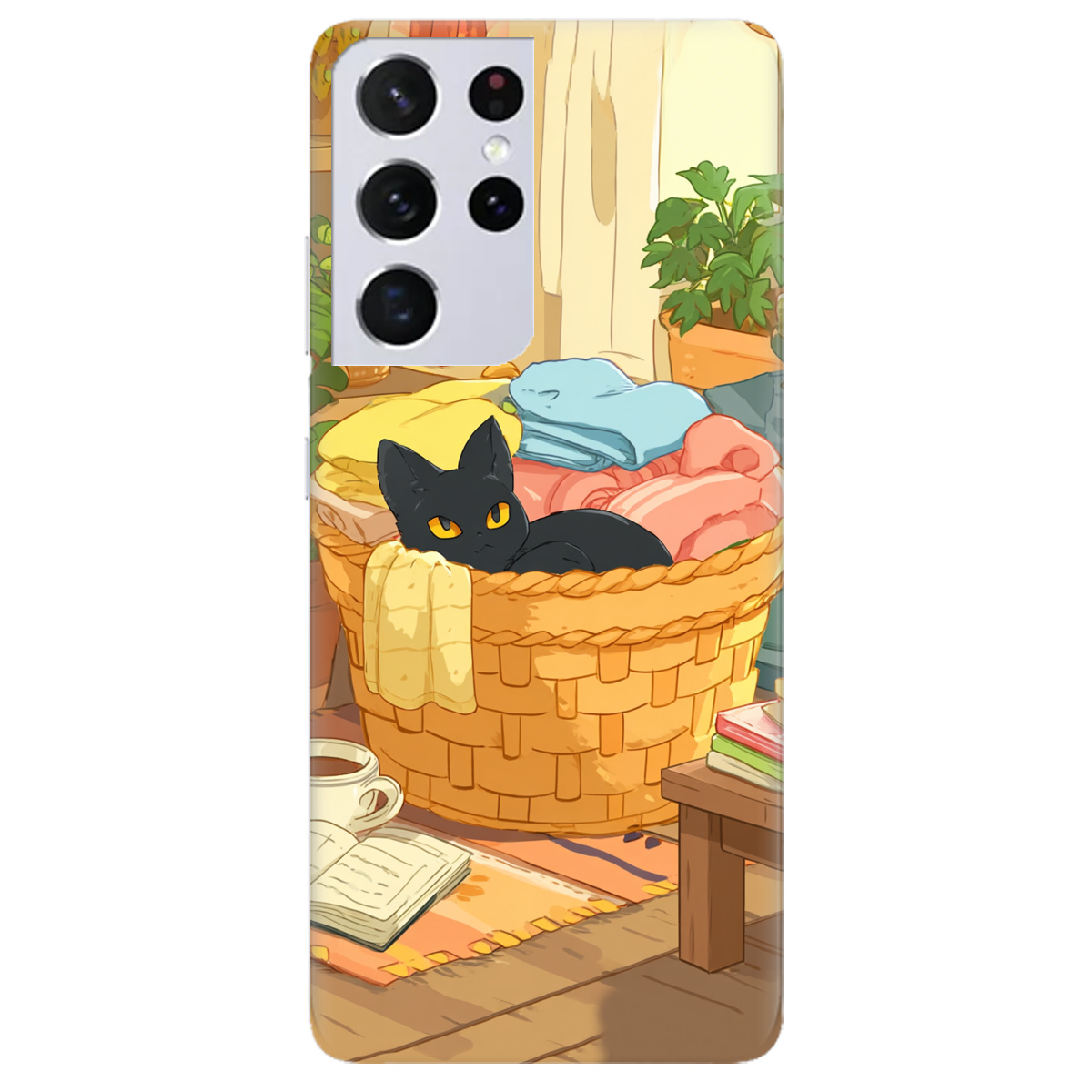 Чехол для Samsung Galaxy S21 Ultra Уют в корзине - фото 1 Чехол для Samsung Galaxy S21 Ultra Уют в корзине - фото 1 - Чехлы для телефонов