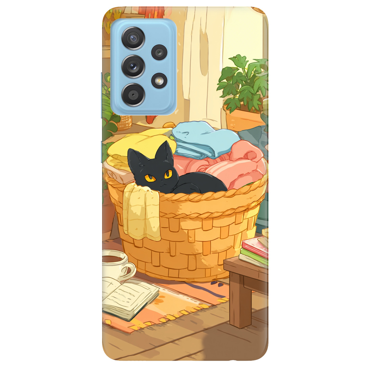 Чехол для Samsung Galaxy A52 Уют в корзине - фото 1 - Чехлы для телефонов