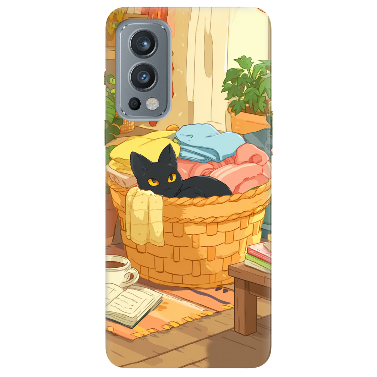 Чехол для OnePlus Nord 2 5G Уют в корзине - фото 1 - Чехлы для телефонов