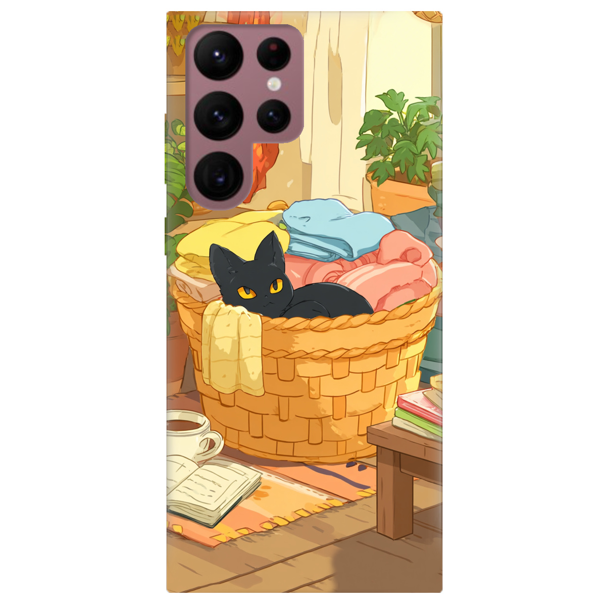 Чехол для Samsung Galaxy S22 Ultra Уют в корзине - фото 1 - Чехлы для телефонов
