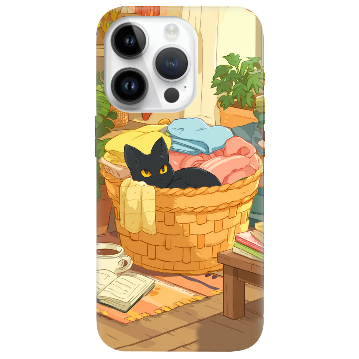 Чехол для Apple iPhone 14 Pro Уют в корзине - фото 1 - Чехлы для телефонов