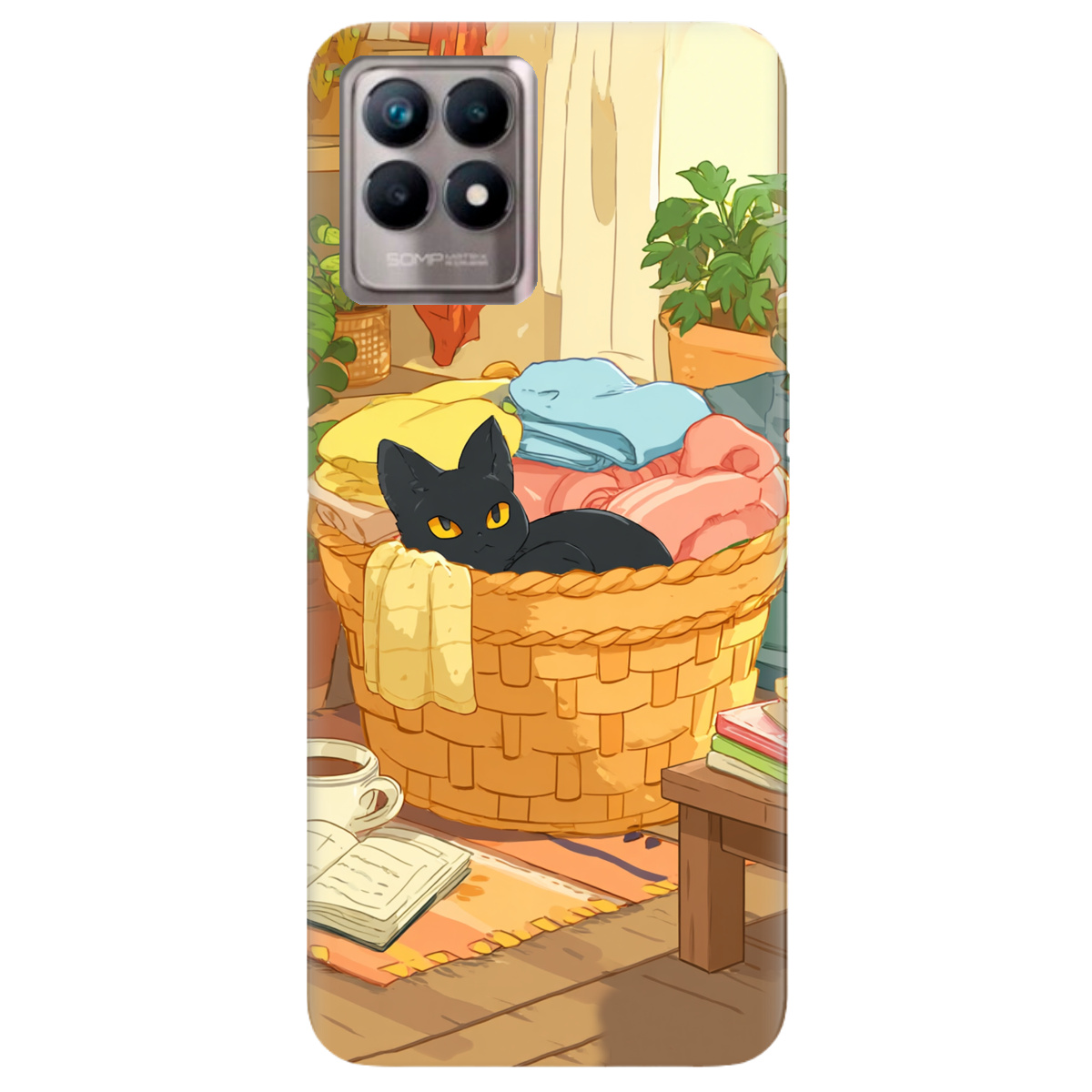 Чехол для Realme 8i Уют в корзине - фото 1 - Чехлы для телефонов