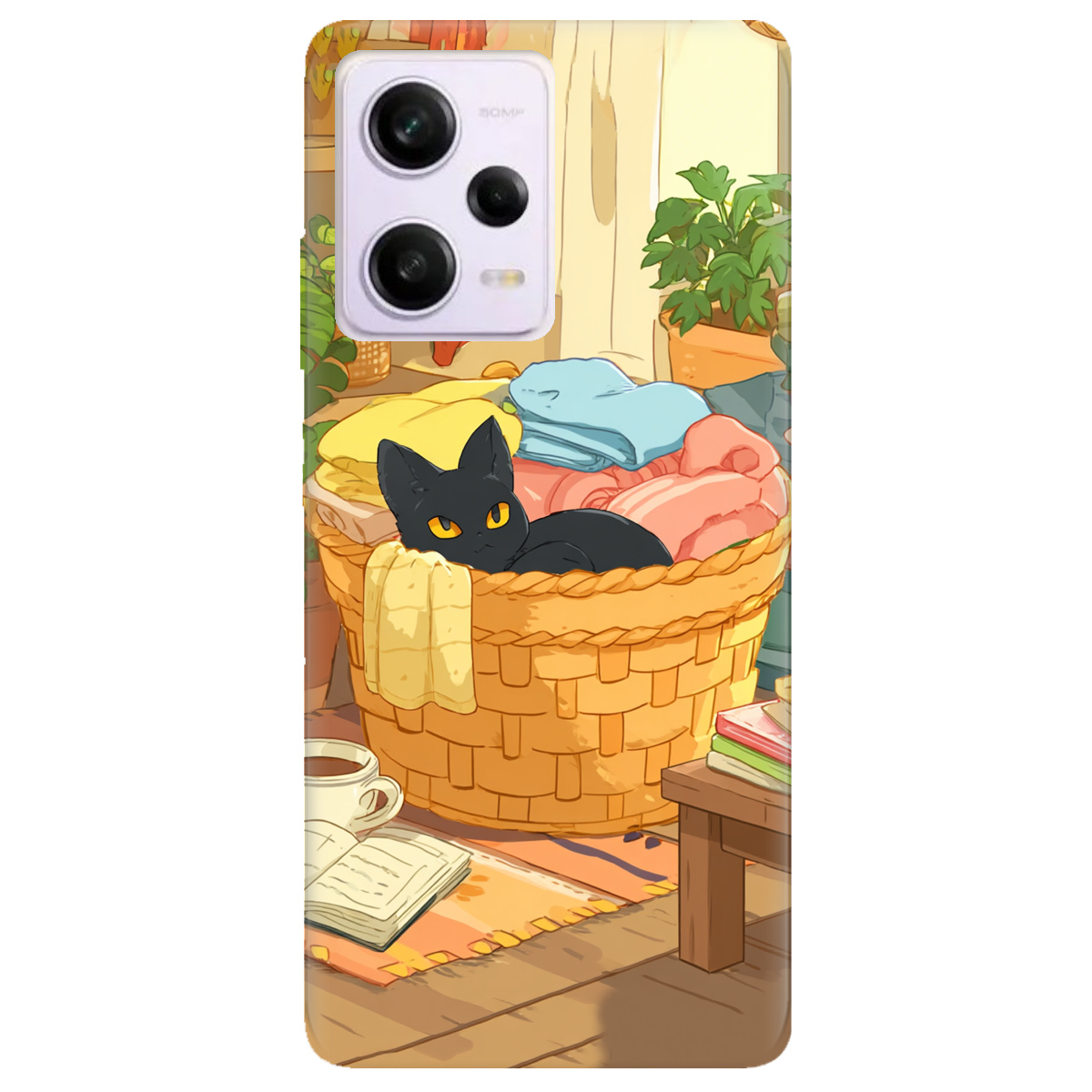 Чехол для Xiaomi Redmi Note 12 Pro 5G Уют в корзине - фото 1 - Чехлы для телефонов
