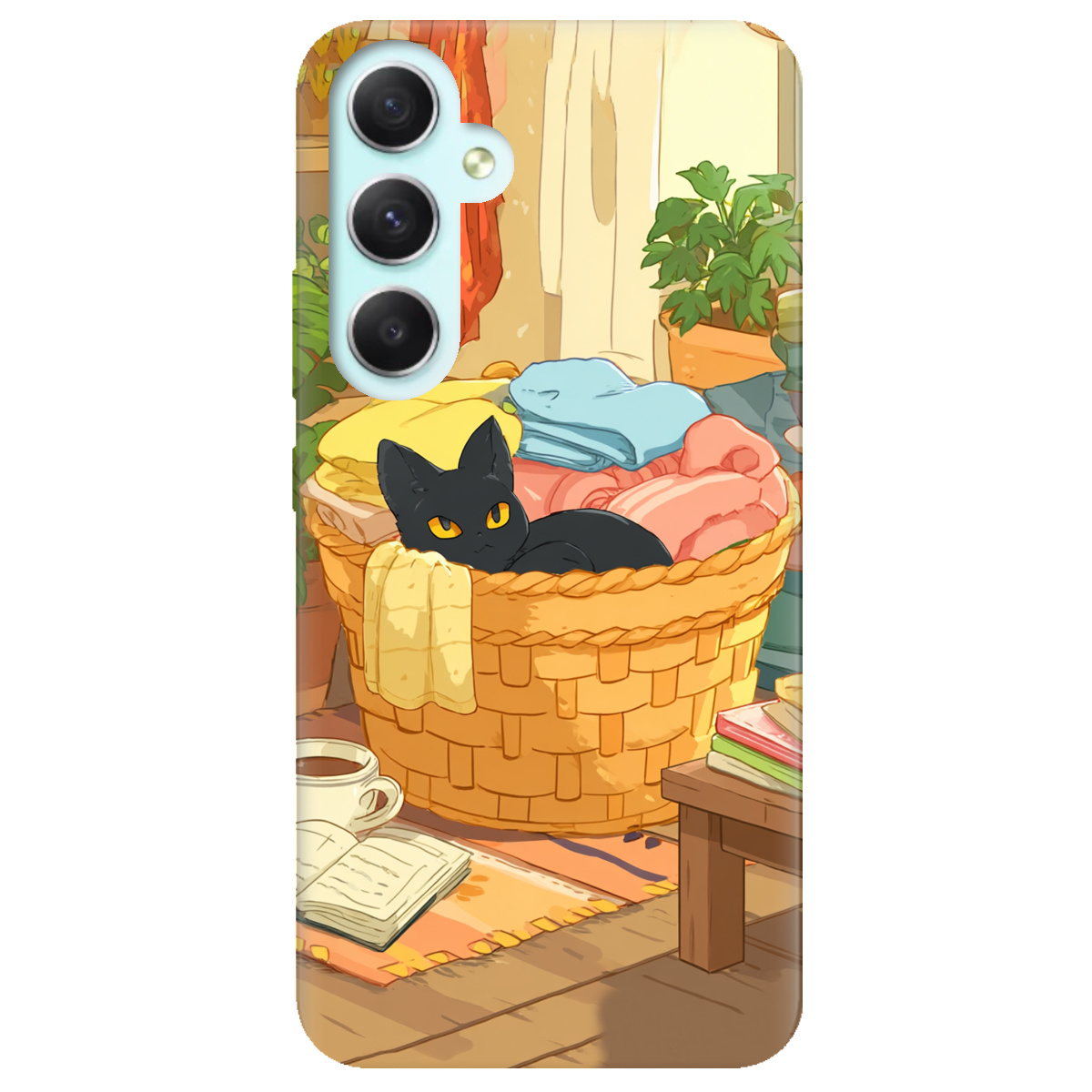 Чехол для Samsung Galaxy A34 Уют в корзине - фото 1 - Чехлы для телефонов