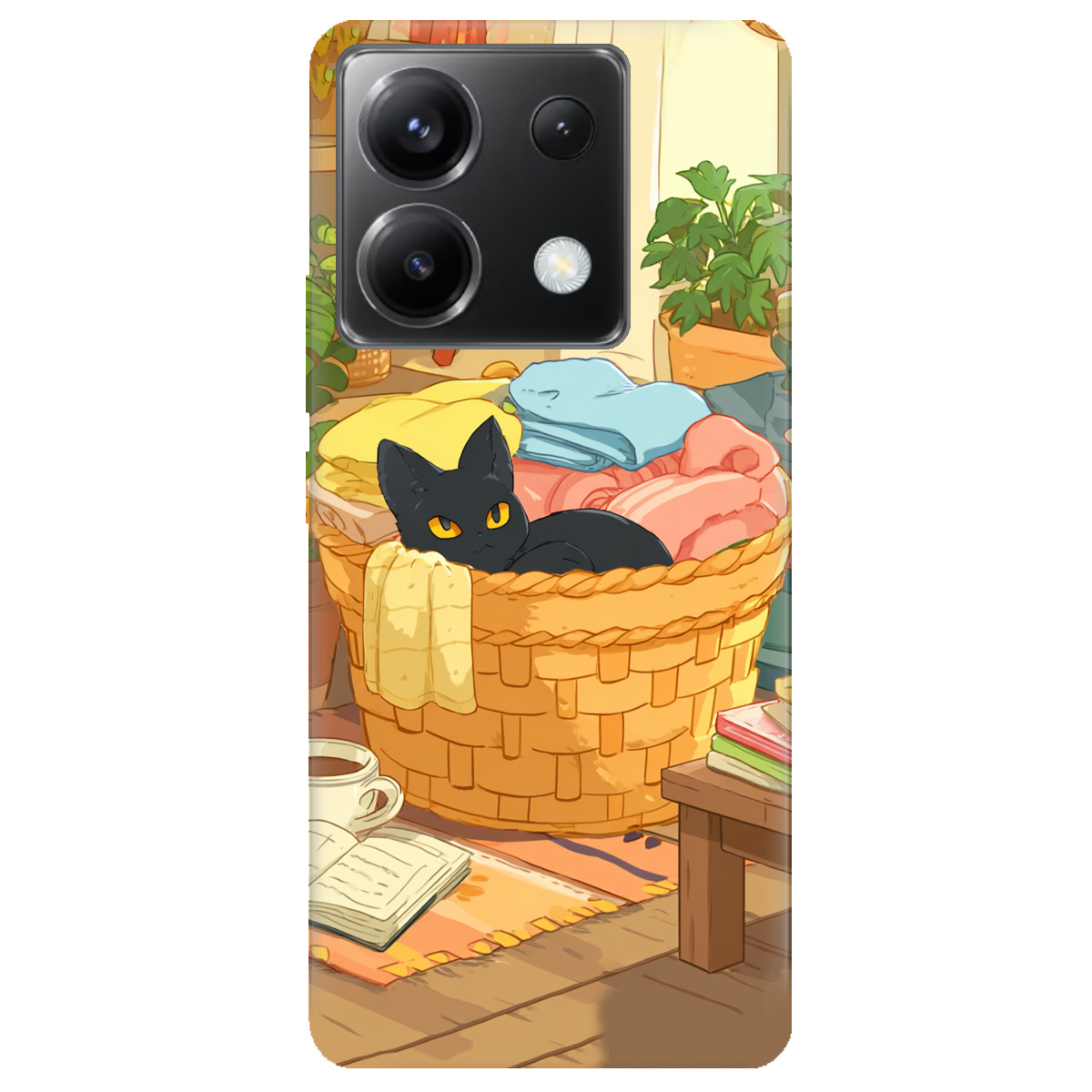 Чехол для Xiaomi Poco X6 Уют в корзине - фото 1 - Чехлы для телефонов