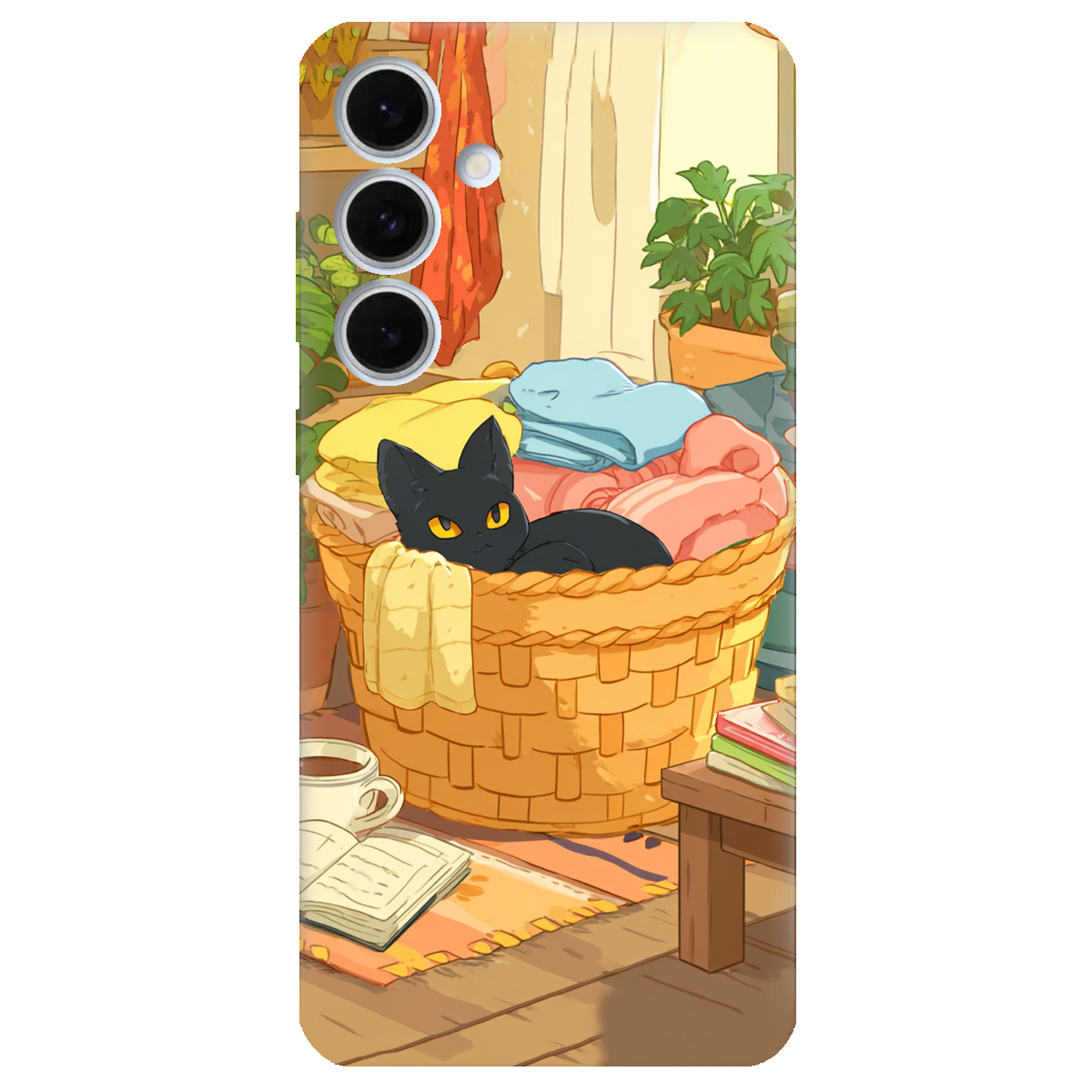 Чохол для Samsung Galaxy S24 FE Затишок у кошику - фото 1 - Чохли для телефонів