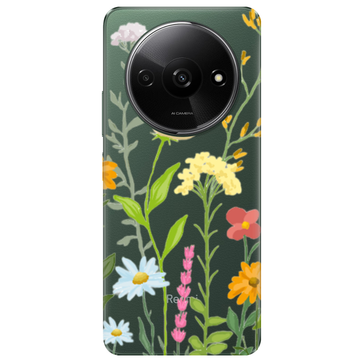 Чехол для Xiaomi Redmi A3 прозрачный Покой поля - фото 1 - Чехлы для телефонов