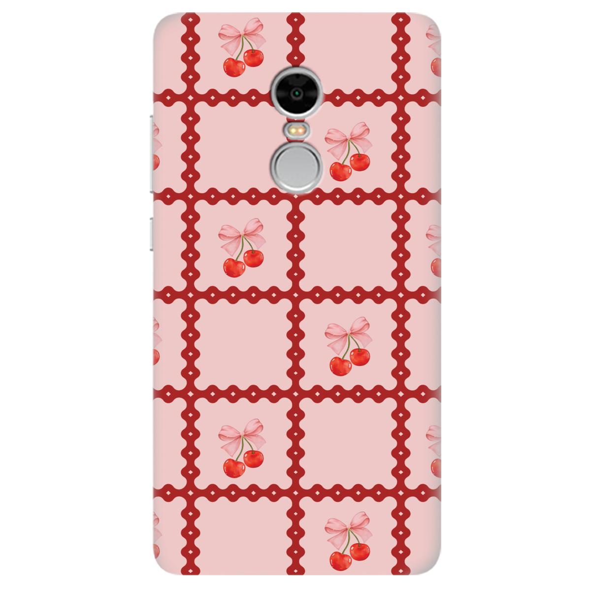 Чохол для Xiaomi Redmi Note 4 Вишні у сітці - фото 1 - Чохли для телефонів