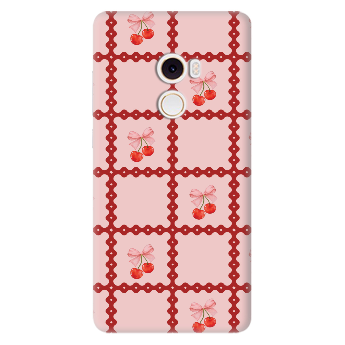 Чехол для Xiaomi Mi Mix 2 Вишни в сетке - фото 1 - Чехлы для телефонов