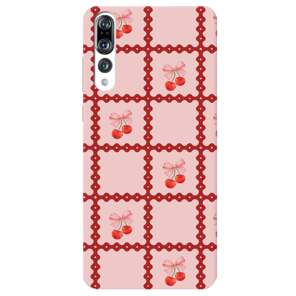 Чехол для Huawei P20 Pro Вишни в сетке - фото 1 - Чехлы для телефонов