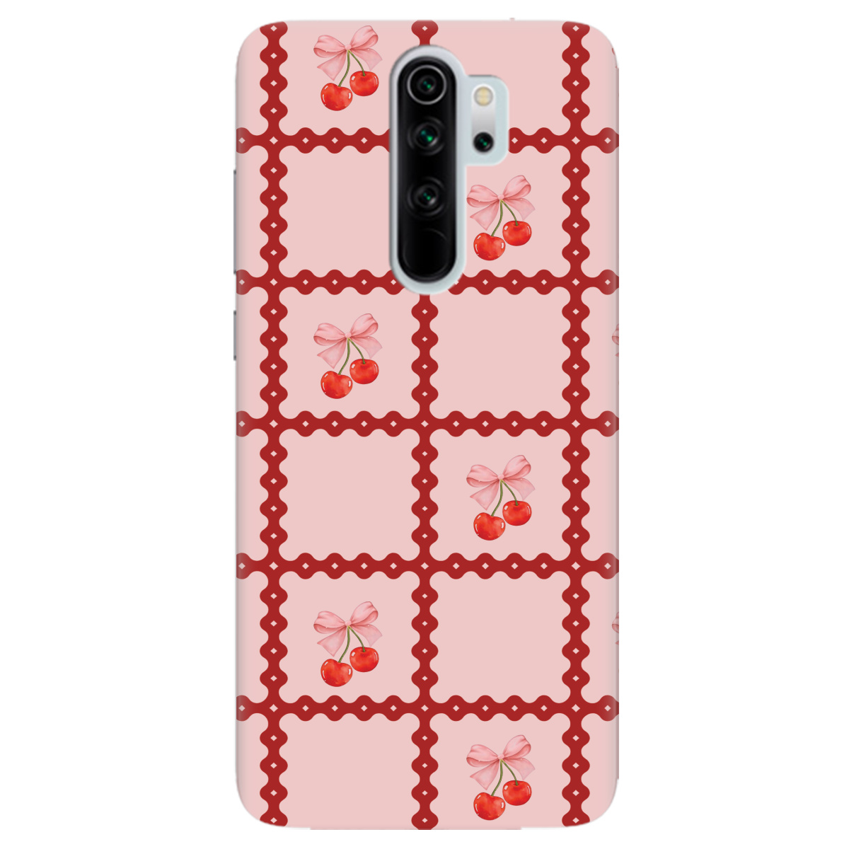 Чохол для Xiaomi Redmi Note 8 Pro Вишні у сітці - фото 1 - Чохли для телефонів