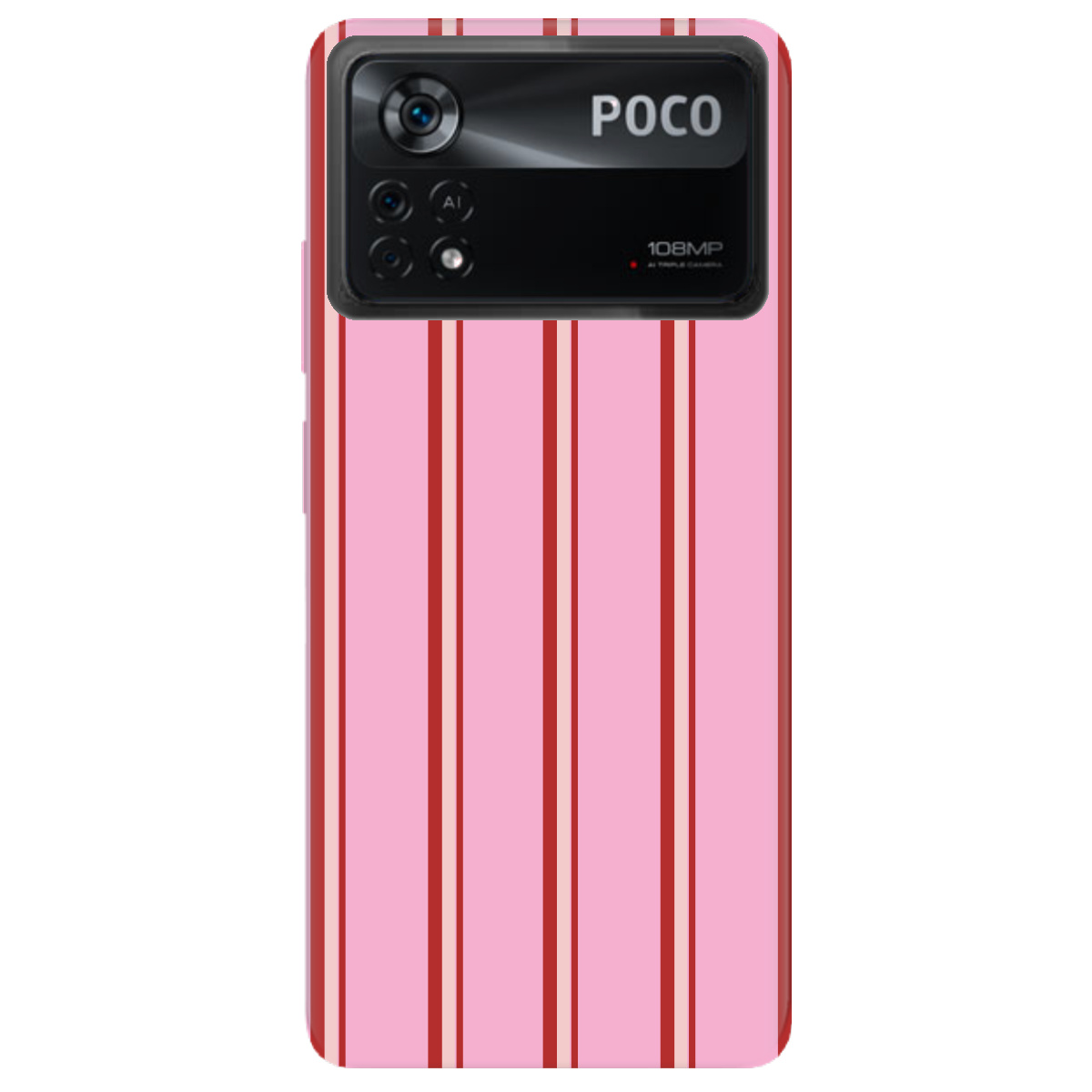 Чехол для Xiaomi Poco X4 Pro 5G Розовые линии - фото 1 - Чехлы для телефонов