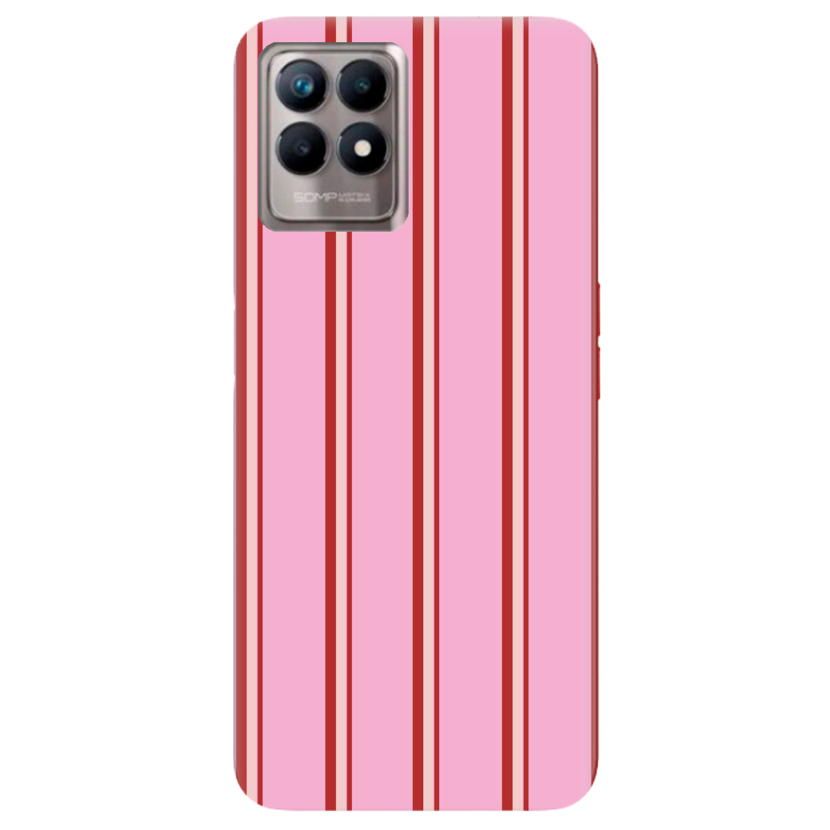 Чохол для Realme 8i Рожеві лінії - фото 1 Чохол для Realme 8i Рожеві лінії - фото 1 - Чохли для телефонів