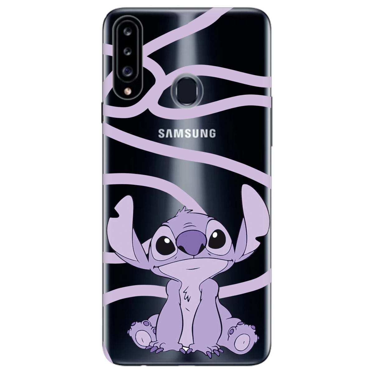 Чехол для Samsung Galaxy A20s Веселый Стич - фото 1 - Чехлы для телефонов